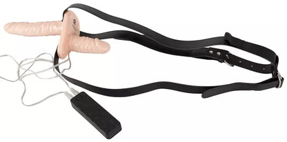 You2Toys Duo diržinis komplektas su dviguba vibracijos sistema ir reguliuojamais diržais