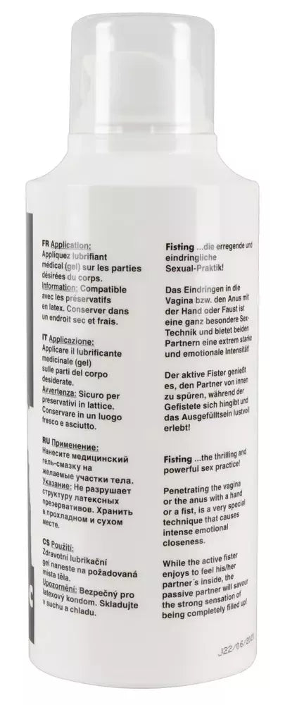 You2Toys Fisting Gel 500 ml ir valiklio rinkinys – Extra Glide formulė
