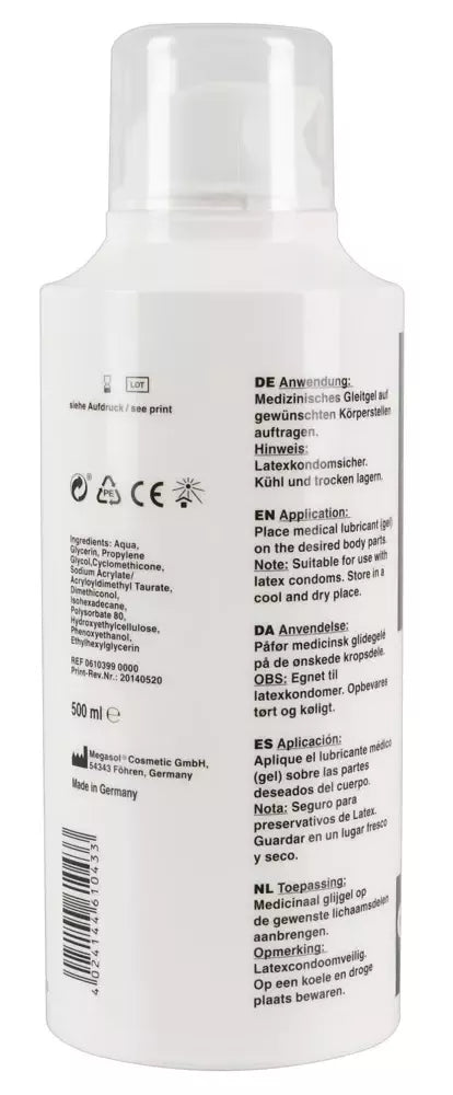 You2Toys Fisting Gel 500 ml ir valiklio rinkinys – Extra Glide formulė