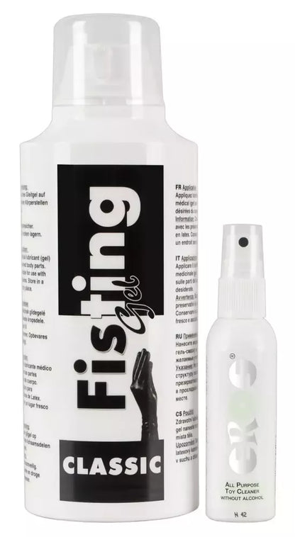 You2Toys Fisting Gel 500 ml ir valiklio rinkinys – Extra Glide formulė