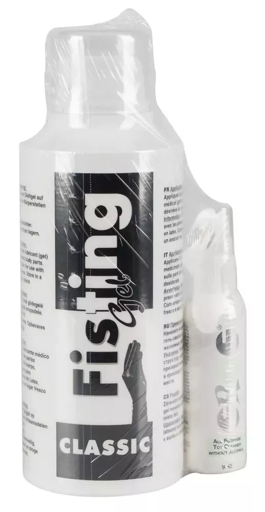 You2Toys Fisting Gel 500 ml ir valiklio rinkinys – Extra Glide formulė