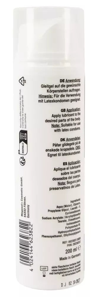 You2Toys Fisting Gel Relax 200ml vandens ir silikono hibridinis lubrikantas su dozatoriumi