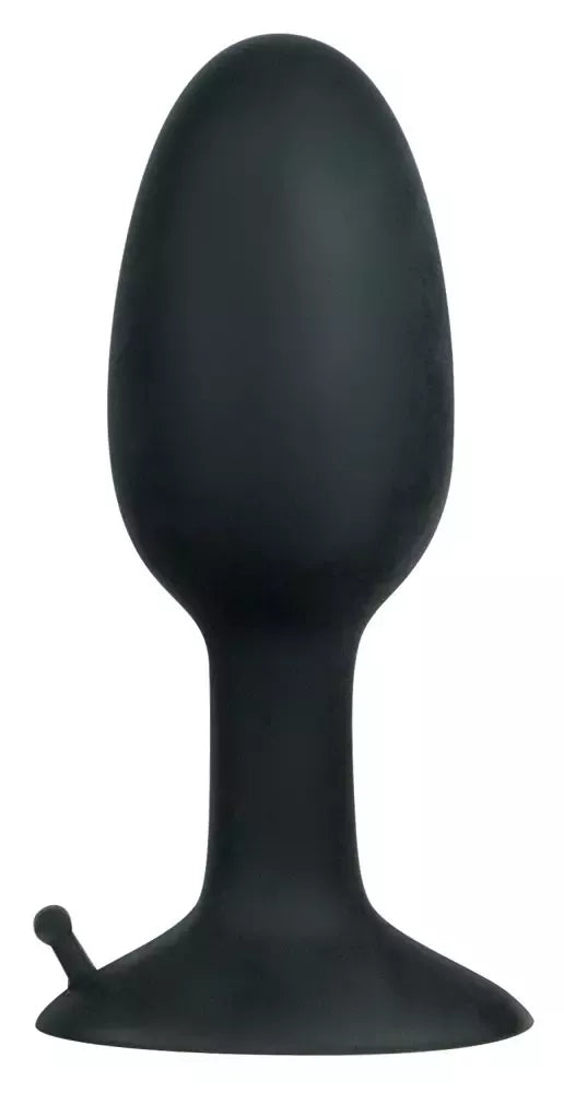 You2Toys mažas silikoninis kaištis su besisukančiu rutuliuku, juodas, 8 cm