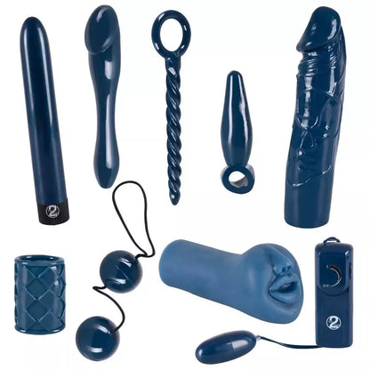 You2Toys Midnight Blue 9 dalių intymių prekių rinkinys, TPE ir ABS
