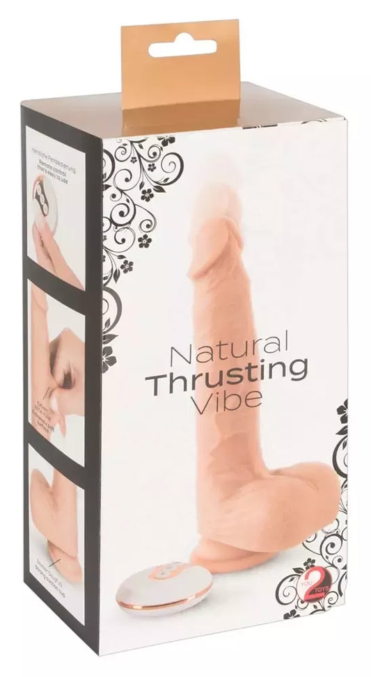 You2Toys Natural Thrusting Silicone System, siurbiamas pagrindas, 21-24 cm