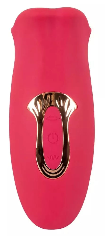 You2Toys Oral Fun Vibrator kilnojamomis lūpomis, silikoninis, rožinis, 13 cm