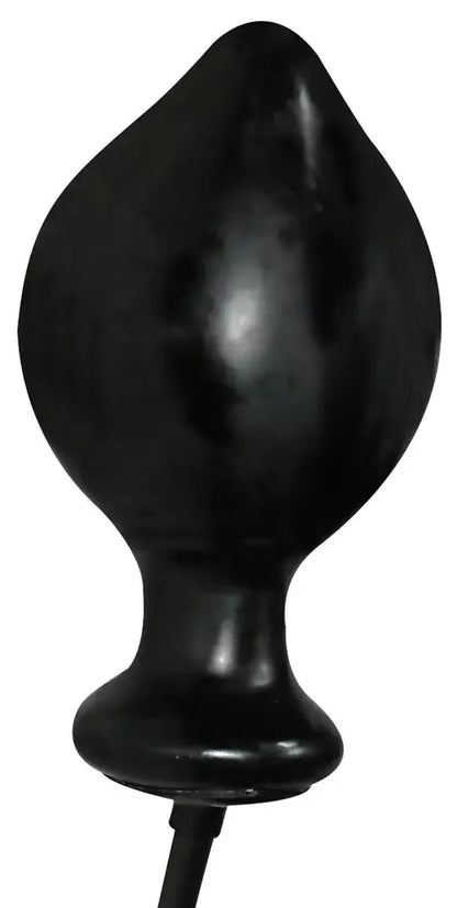 „You2Toys“ pripučiamas latekso kūgio formos kamštis su apsauginiu vožtuvu, juodas, 13 cm