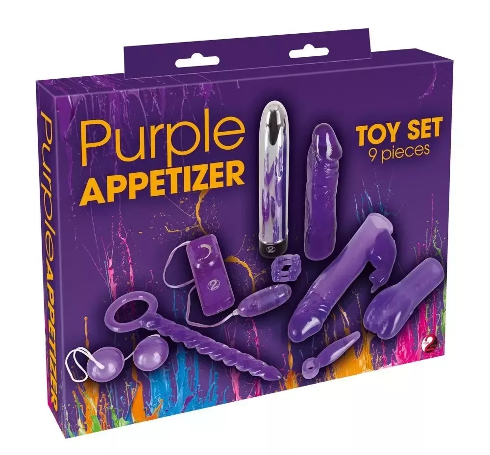 You2Toys Purple Intimate Set 9 dalių įvairiapusis rinkinys, TPE/ABS