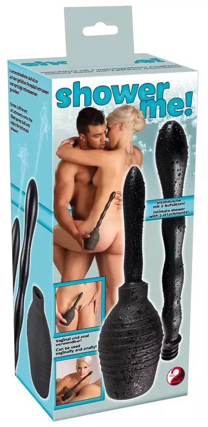 You2Toys Shower Me intymios higienos rinkinys, 300 ml, juodas, 2 antgaliai