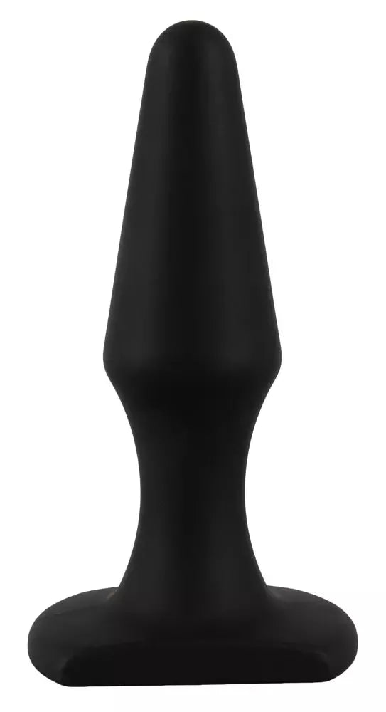 You2Toys silikoninis analinis kamštis, smailėjantis, 10,5 cm, minkštas, juodas
