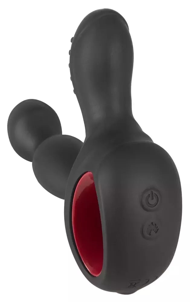 You2Toys silikoninis besisukantis prostatos stimuliatorius su šildymo funkcija ir nuotolinio valdymo pultu, juodas