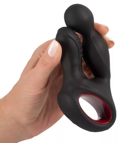 You2Toys silikoninis besisukantis prostatos stimuliatorius su šildymo funkcija ir nuotolinio valdymo pultu, juodas