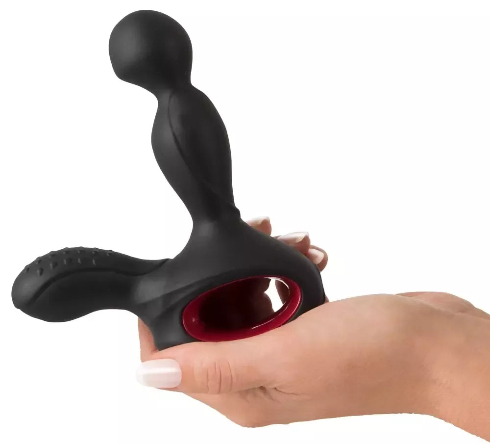 You2Toys silikoninis besisukantis prostatos stimuliatorius su šildymo funkcija ir nuotolinio valdymo pultu, juodas