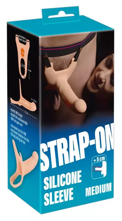 You2Toys silikoninis ilgiklis su diržais (strap-on) 5 cm, vidutinio dydžio, reguliuojami diržai