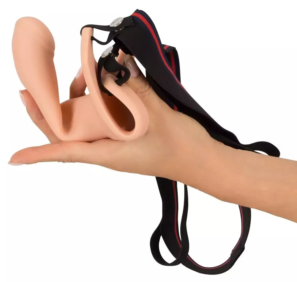 You2Toys silikoninis ilgiklis su diržais (strap-on) 5 cm, vidutinio dydžio, reguliuojami diržai