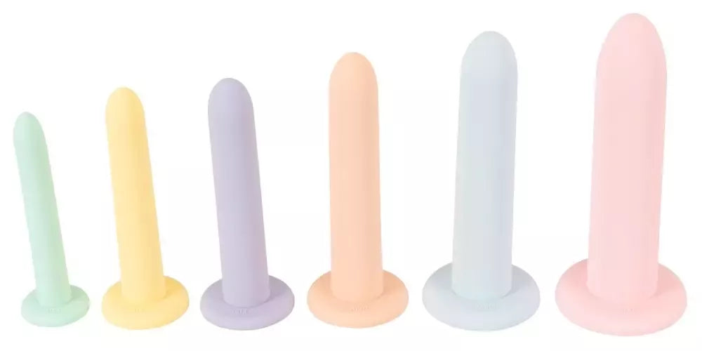 You2Toys Six in a Row silikoninis treniruočių rinkinys, 6 dydžiai, pastelinės spalvos