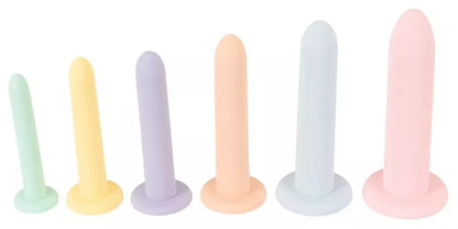 You2Toys Six in a Row silikoninis treniruočių rinkinys, 6 dydžiai, pastelinės spalvos