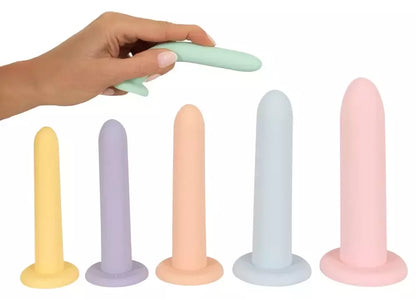 You2Toys Six in a Row silikoninis treniruočių rinkinys, 6 dydžiai, pastelinės spalvos