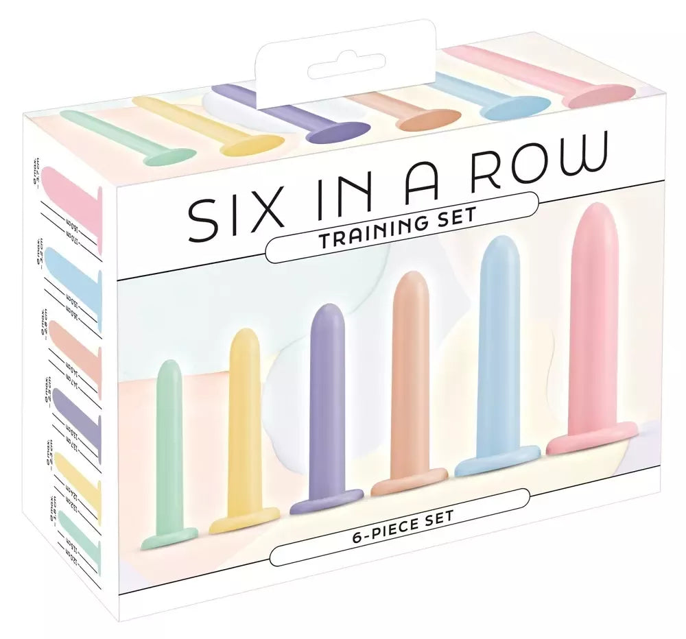You2Toys Six in a Row silikoninis treniruočių rinkinys, 6 dydžiai, pastelinės spalvos