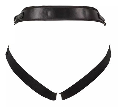 You2Toys Strap-On diržų rinkinys su dviem keičiamomis įvorėmis, juodas
