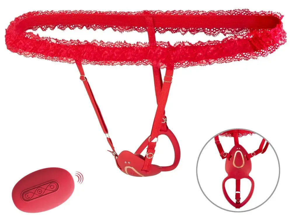 You2Toys Strap-On Lay-On vibruojantis rinkinys su nuotolinio valdymo pulteliu, reguliuojamu diržu, juodas