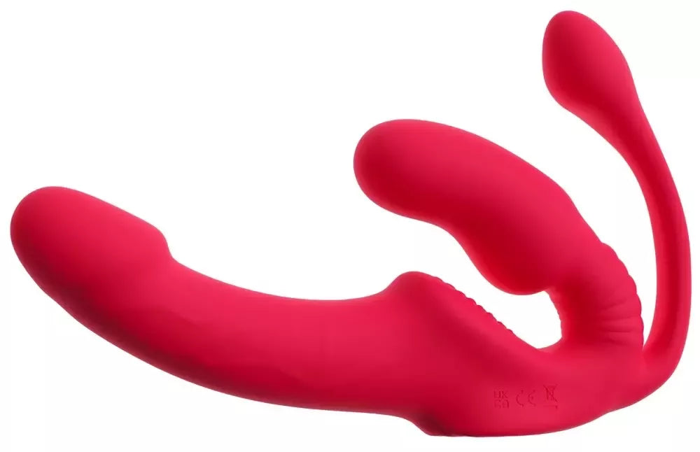You2Toys Strapless Triple RC silikoninė intymi sistema, 3 varikliukai, nuotolinio valdymo pultelis