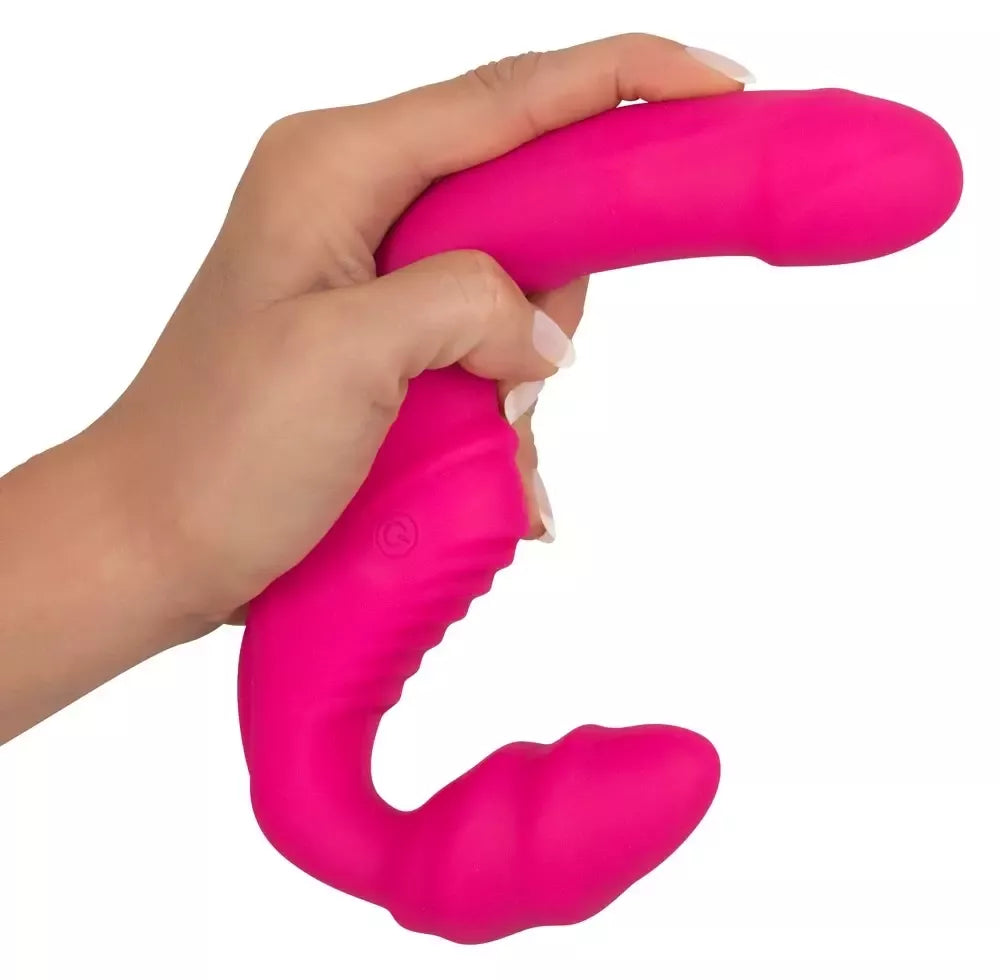 You2Toys Strapless Vibrating Double System silikoninis violetinis 22 cm