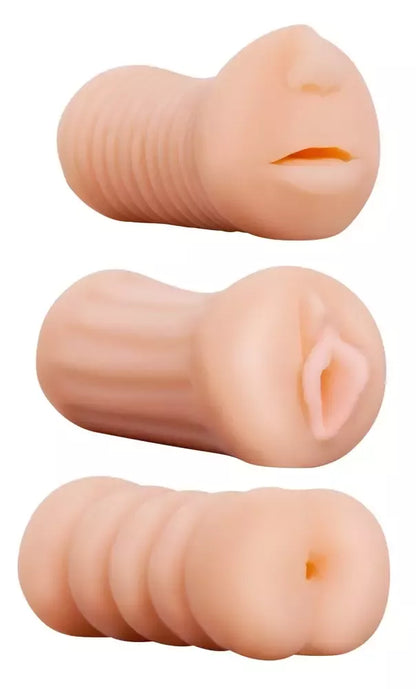You2Toys To-Go Trio kompaktiškų intymių įmaučių rinkinys, lankstus TPR, 11 cm