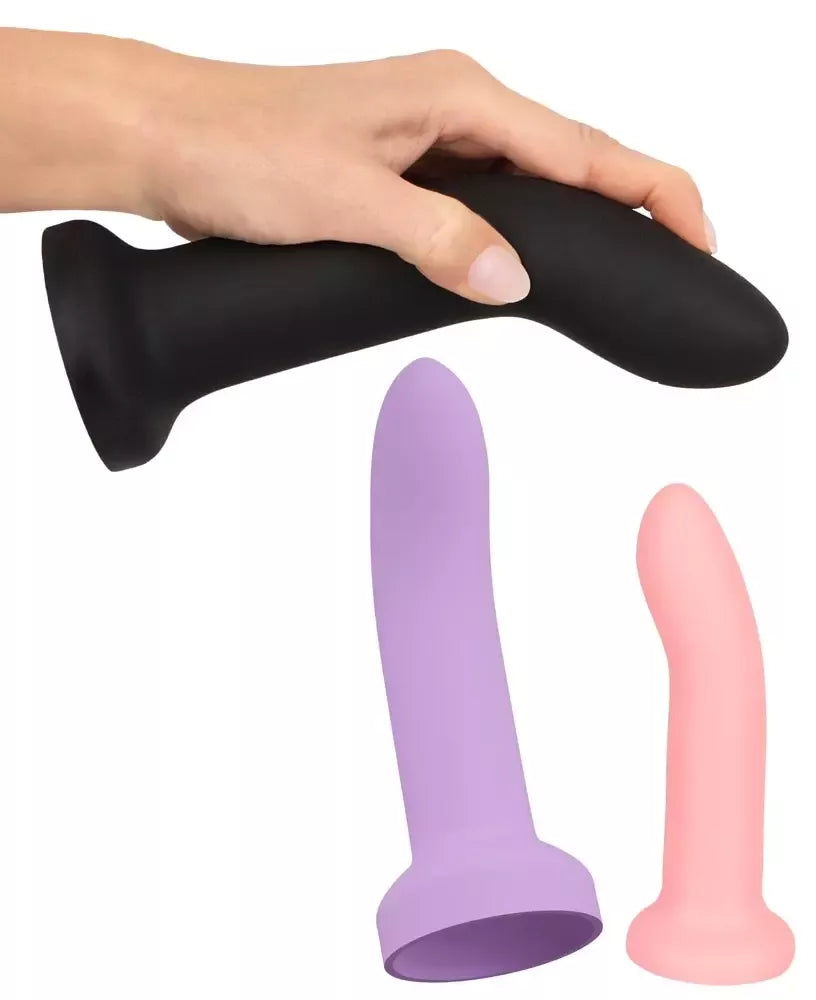 You2Toys Your Strap-On 3 dalių diržų rinkinys, skystas silikonas, S/M/L