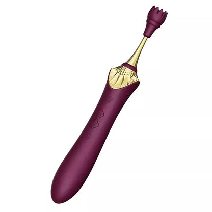 ZALO Bess 2 Velvet Purple intymus masažuoklis su priedais ir šildymo funkcija