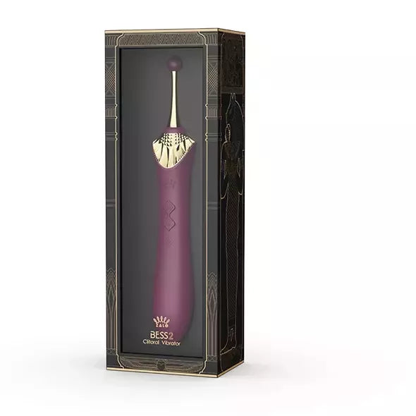 ZALO Bess 2 Velvet Purple intymus masažuoklis su priedais ir šildymo funkcija