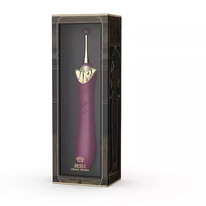 ZALO Bess 2 Velvet Purple intymus masažuoklis su priedais ir šildymo funkcija