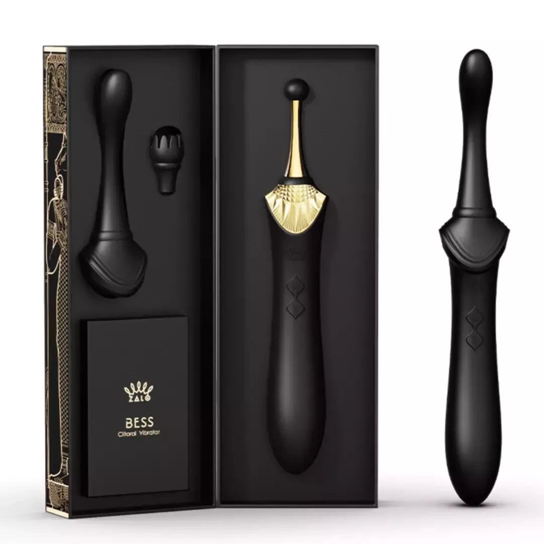 Zalo Bess intymus prietaisas, Obsidian Black, kompaktiškas, DirectPower