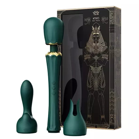 ZALO Kyro turkio žalios spalvos masažuoklis - Direct Power 2.0, 2 priedai, USB