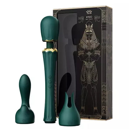 ZALO Kyro turkio žalios spalvos masažuoklis - Direct Power 2.0, 2 priedai, USB