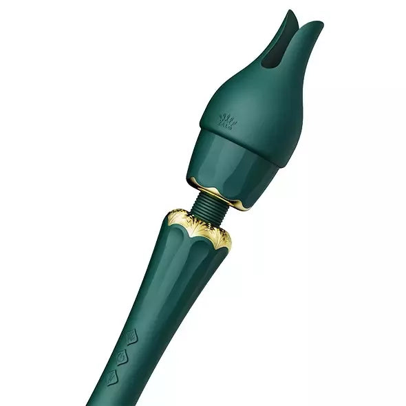 ZALO Kyro turkio žalios spalvos masažuoklis - Direct Power 2.0, 2 priedai, USB