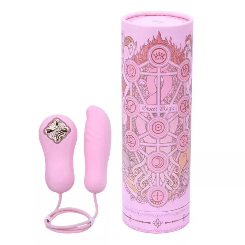 ZALO Temptation šildantis stimuliatorius-kulka, rožinis – su SWAROVSKI kristalais, įkraunamas USB