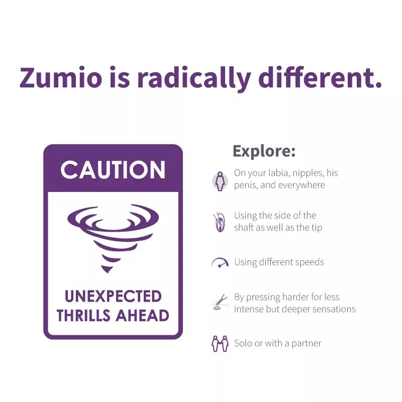 Zumio S Spirotip – tikslaus sukamojo judesio intymus prietaisas, violetinis